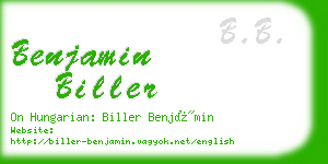 benjamin biller business card